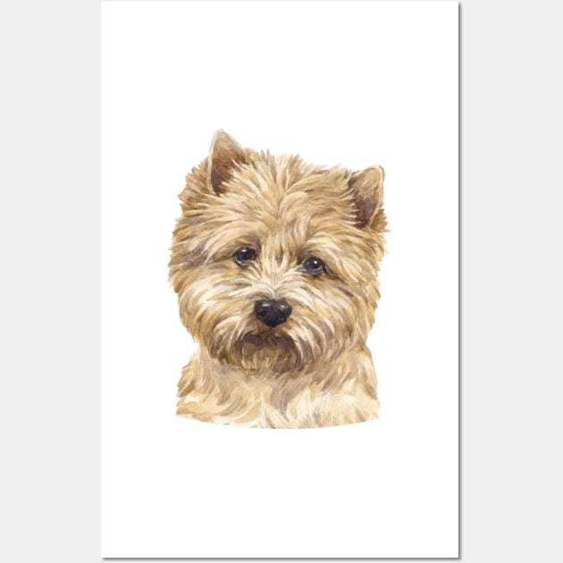 Cairn Terrier Watercolor Art Wall Art by doglovershirts